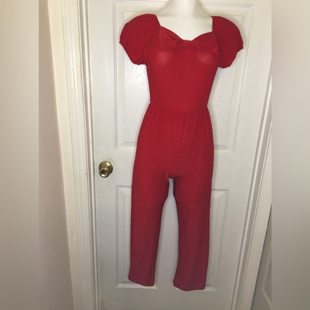 Pretty Red LOVE 2 BE LOVED Jumpsuit